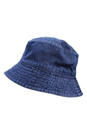 LOvedbaby Kids Organic Cotton Denim Bucket Hat at Nordstrom, Size 12-24 M