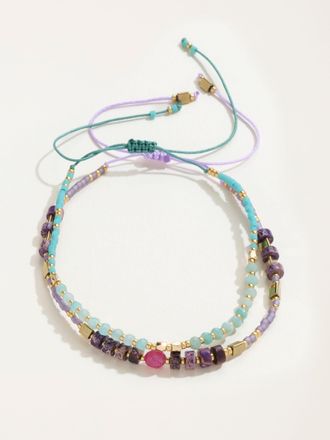 Fat Face FatFace Multi Colour 2pk Adjustable Bracelet