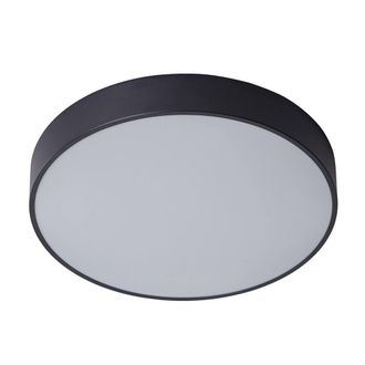 Netlighting Modern LED Flush Ceiling Light Black Warm White 3000K 1800lm