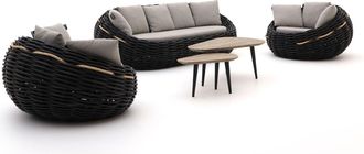 Apple Bee Cocoon/ROUGH-K stoel-bank loungeset 5-delig