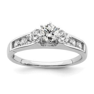 Diamond2Deal 14k Gold Lab Grown Diamond Engagement Ring 0.7Ct Clarity- VS Color- G-H