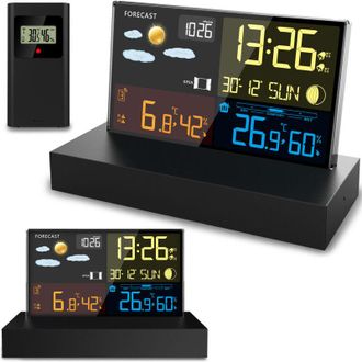 OEM Estaci&oacute;n Meteorol&oacute;gica Con Pantalla Bd-912 Negra