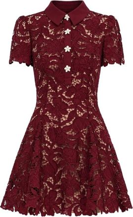 Self Portrait Jurken - Dames - Korte kleedjes - Rood - XS - Kleedjes