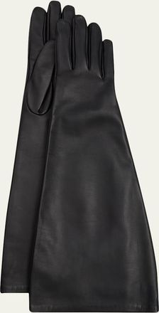 Saint Laurent Long Leather Gloves