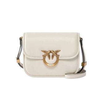 Pinko Love Bag Box - Dames - Schoudertassen - Wit - ONE Size - Katoen - Tassen