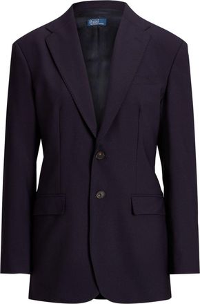 Polo Ralph Lauren single-breasted blazer - women - Wool/Elastane - 00 - Blue