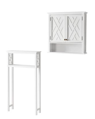 Alaterre Coventry Over Toilet Open Storage Shelf, Wall Mounted Bath Storagecabinet