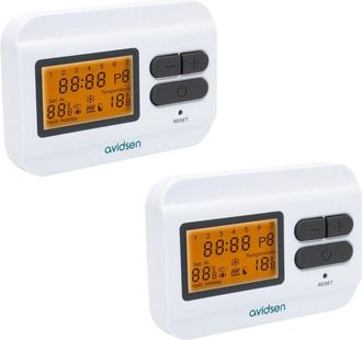 Avidsen Set di 2 termostato digitale con schermo LCD