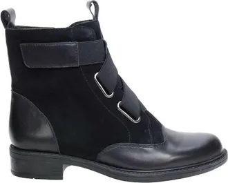 David Tate Womens Club Suede Boot In Black
