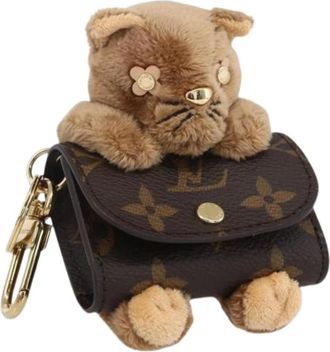 Louis Vuitton Pre-owned Accessories, female, Brown, Size: ONE SIZE Pre-owned Canvas Key Holder