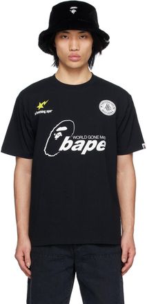 A Bathing Ape Black Soccer T-Shirt