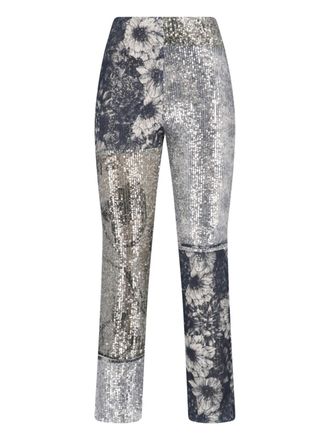 Maison Margiela Pantaloni Paillettes Patchwork