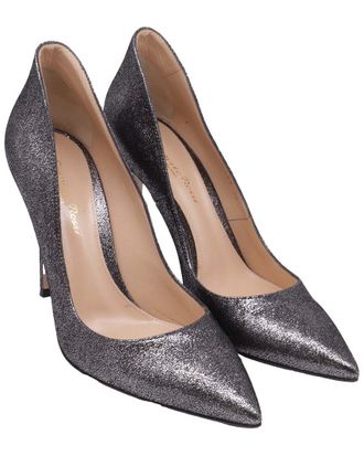 Gianvito Rossi Womens Glitter Gianvito 105 Pointed-Toe Pump (Authentic Pre-Loved)