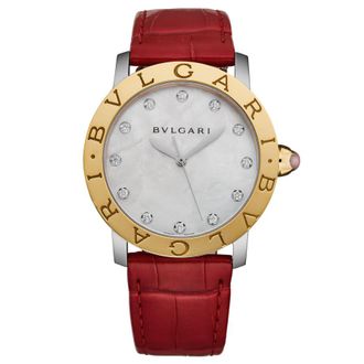 Bulgari Pre-owned Bvlgari Bvlgari Diamond Mother of Pearl Dial Ladies Watch BBL37WSPGLC11/12