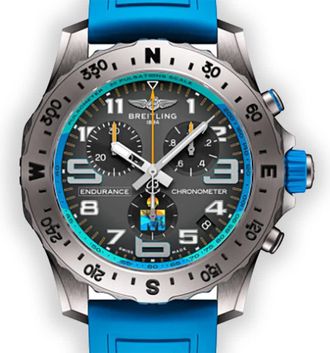 Breitling Endurance Pro Chronograph Quartz Chronometer Grey Dial Mens Watch E823105A1M1S1