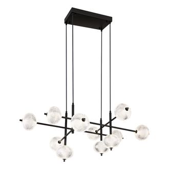 Globo Lighting L&aacute;mpara Colgante - Aida - Negro - Vidrio - Gran L&aacute;mpara - Globo