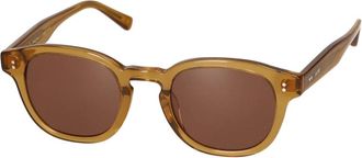 MessyWeekend Modern Vintage Zonnebril - unisex - Zonnebrillen - Bruin - ONE Size - Accessoires