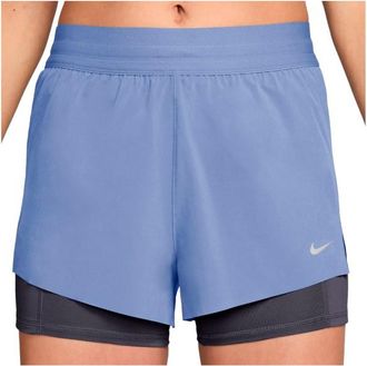 Nike Swift Dri-Fit Mid-Rise 2-In-1 Shorts Laufshorts f&uuml;r Damen | lila
