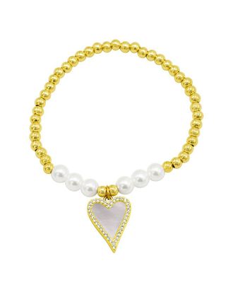 Adornia Adornia 14K Plated Stretch Bracelet