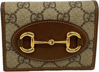 Gucci Brown Pvc Wallet (Bi-Fold) (Pre-Owned)