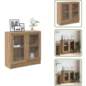 vidaXL Libreria decorativa - vidaXL Libreria Rovere Artigianale 82,5x30,5x80 cm Legno Multistrato - Libreria per oggetti