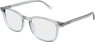 Gucci Rechthoekig Optisch Montuur - Heren - Brillen - Grijs - 52 MM - Accessoires