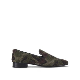 Kurt Geiger Mens Suede Ace Loafers - Dark Green - Size UK 12