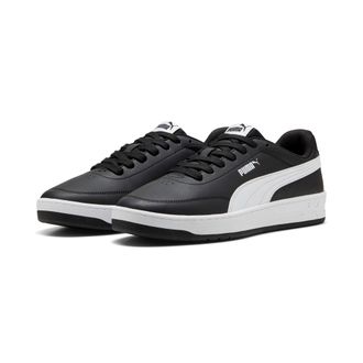 Puma Sneaker PUMA COURT CLASSIC CLEAN, Damen, Gr. 41, weiss (puma schwarz, puma wei&szlig;), Synthetik, Schuhe Sneaker
