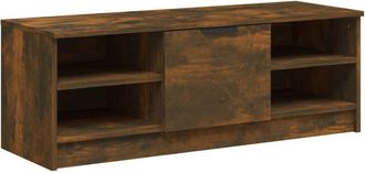 vidaXL Vidaxl - Mueble De Tv Madera Contrachapada Roble Ahumado 102x35,5x36,5cm