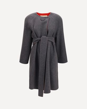 Valentino Cappotto in lana e cashmere con cintura Woman 44