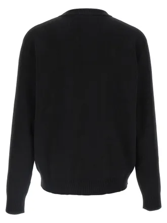 Gucci Logo-Intarsia Cotton Silk Sweater - Black
