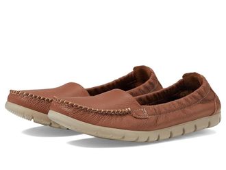 SAS Sunny Elasticized Comfort Loafer Womens Shoes Pecan Brown : 11.5 WW - Double Wide (D), Leather