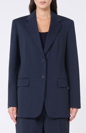 Max Mara Messina Knit Jacket in Navy at Nordstrom, Size X-Small