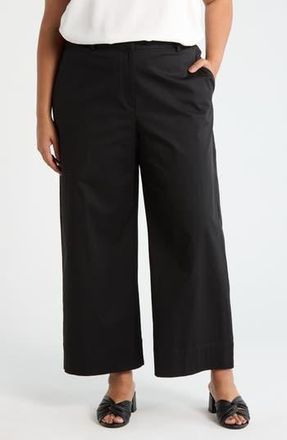 Eileen Fisher Ankle Wide Leg Pants in Black at Nordstrom Rack, Size 1X