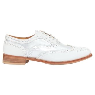 Churchs Burwood matte silver wingtip brogues