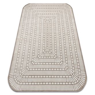 RugsX Rugsx - Alfombra Pearl 53132b Beige / Crema - Geom&eacute;trico Exclusiva, Estructural Beige 192x290 Cm