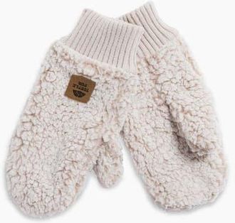 Turtle Fur High Pile Fleece Freestyle Mittens in Natural at Nordstrom