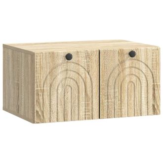 vidaXL Mueble Para Tv De Pared Roble Sonoma 59,5 X 41 X 30 Cm Vidaxl
