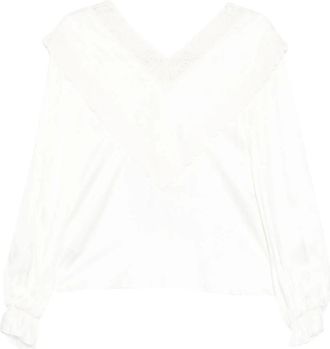 Self Portrait Blouses - Dames - Blouses - Wit - M - Overhemden