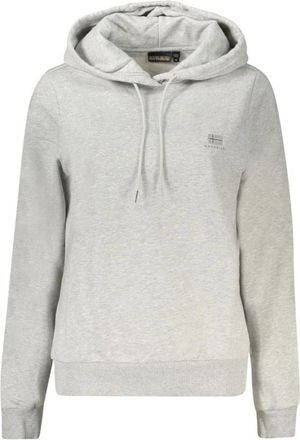 Napapijri Grigio Katoenen Sweatshirt - Dames - Hoodies - Grijs - S - Katoen - Hoodies & sweatvesten