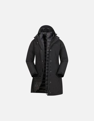 Mountain Warehouse Womens Mountain Warehouse Womens/Ladies Alaskan Long 3 In 1 Jacket - Green - Size: 10