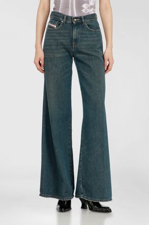 Diesel Flare Jeans Regular Waist 1978 D-Akemi, Dark blue, Zip fly