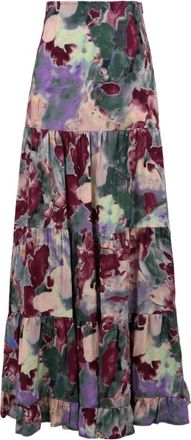 Mar De Margaritas Rode Carrie Rok - Dames - Maxi Rokken - Rood - XS - Rokken