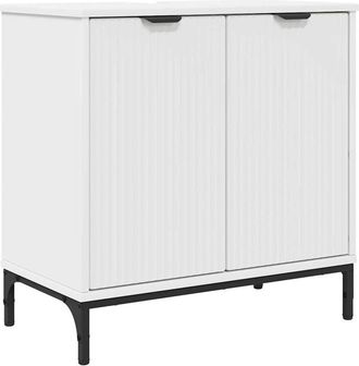 vidaXL Gabinete De Lavabo Para Ba&ntilde;o Con Puerta 60.5 X 33.5 X 61 Cm Vidaxl