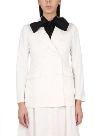 Aspesi Double-Breasted Jacket With Peaked Lapels