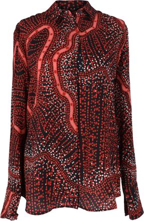 Altuzarra Chika Printed Shirt in Multicolor Silk