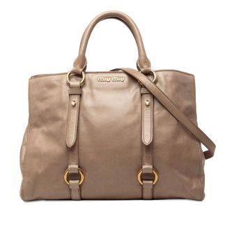 Miu Miu Pre-owned Miu Miu Vitello Shine Satchel Ladies IFC7YHFO5O98QRVQ