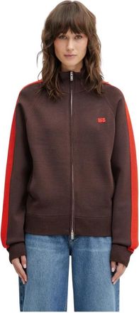 Wales Bonner Tide Track Top - Dames - Vesten - Bruin - M - Truien & Vesten