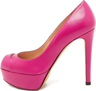 Stuart Weitzman 120mm leather heeled pumps - women - Calf Leather/Calf Leather/Calf Leather - 36 - Pink