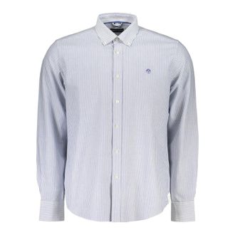 North Sails BD Lange Mouwen Shirt - Heren - Casual Overhemden - Blauw - M - Overhemden